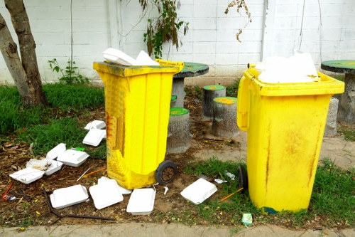 Secure document shredding process in office clearance