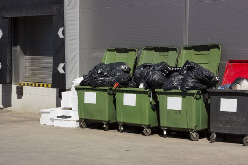 Professional waste removal service in action