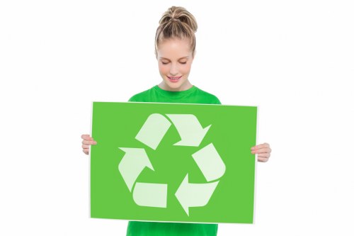 Documentation and reporting of recycling rates after a clearance